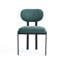 Ensemble de chaises de salle à manger de style moderne Mid-Century Boucle, élégant et confortable avec des pieds en métal noir pour une salle à manger sophistiquée-543175110