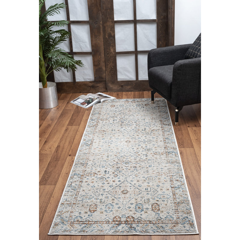 Noble Ivory  Area Rug, Runner 2'7" x 7'3"
