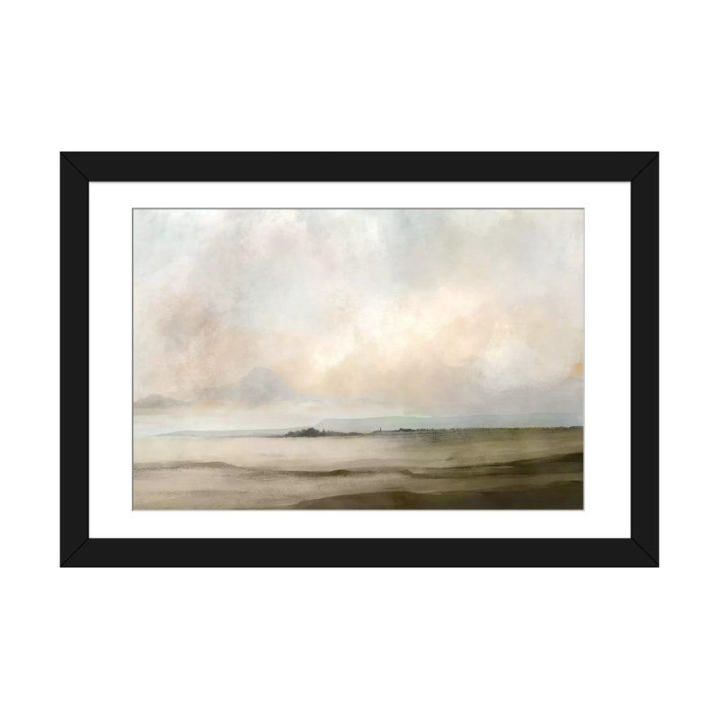 "Topsham" par Dan Hobday, reproduction d'art sur toile tendue, H 16 po x l 24 po, Impression encadrée, Black