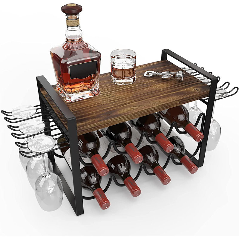 Metal Desktop Wine Rack
