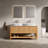 60'' Double Bathroom Vanity with Engineered Stone Top