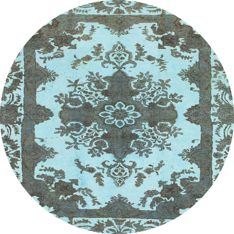 Tapis abstrait moderne 1276, Rond 3 pi