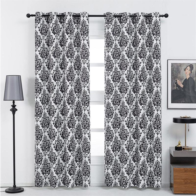 Darrie Blackout Curtains / Drapes Pair, 52" W x 84" L, White