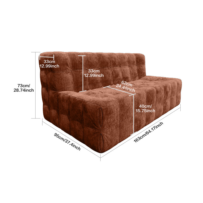 2 Seater Corduroy Loveseat