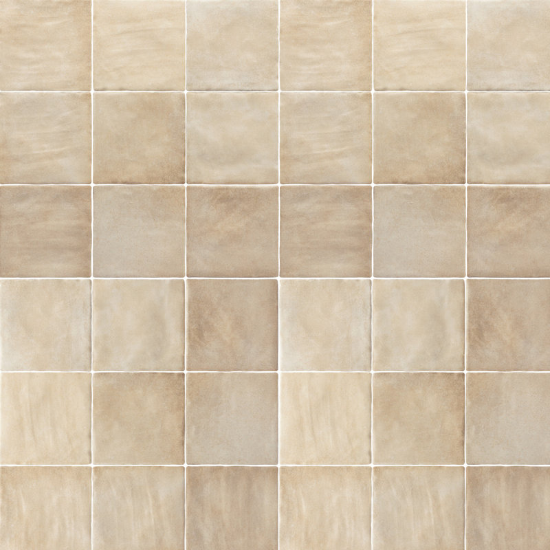 Riad 4X4 Ceramic Wall Tile, Beige