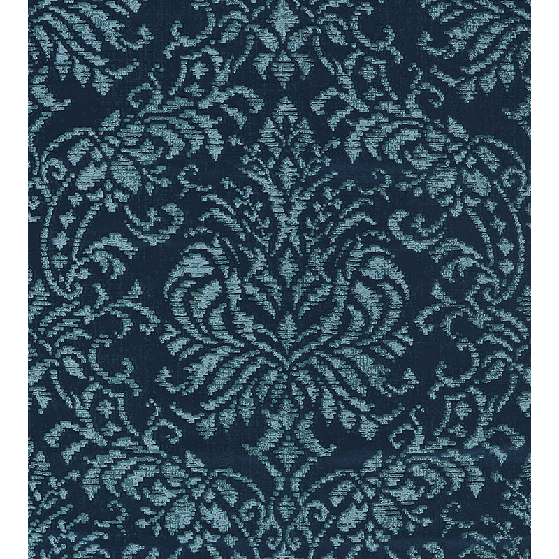 Calabria Camille Damask Fabric, Lakeside