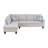 Light Grey L Shaped Living Room Sofa-30485365