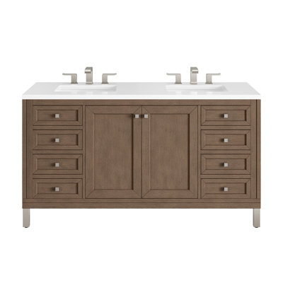 Ensemble de meuble-lavabo double 60 po Chicago