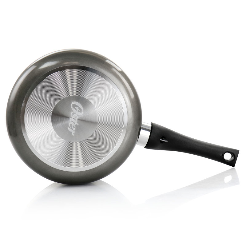 Oster 2.5 Qt Grey Nonstick Aluminum Saucepan with Lid