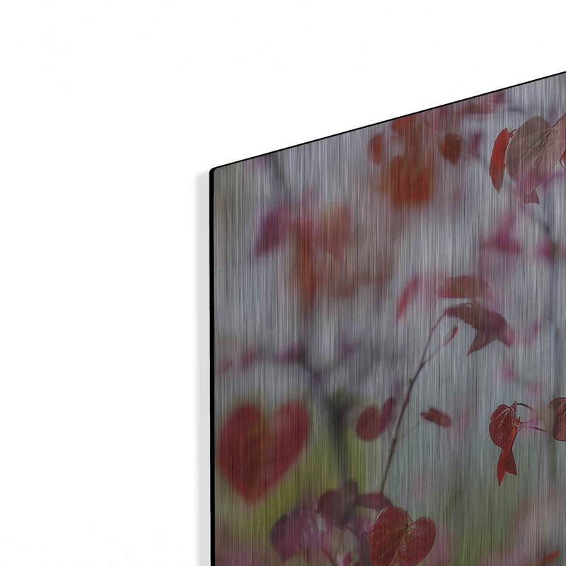 Art mural en métal luxueux «Heart Leaf Tree» par Carrie Ann Grippo-Pike, 16 po x 12 po, H 12 po x l 16 po