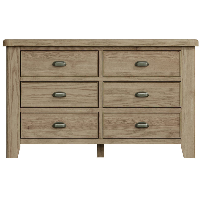 Harringworth 140cm W- 6 Drawer Chest of Drawers