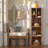 5-Cube Narrow Brown Bookcase, Small Storage Cabinet with Open Shelves (Set of 2)-428266948