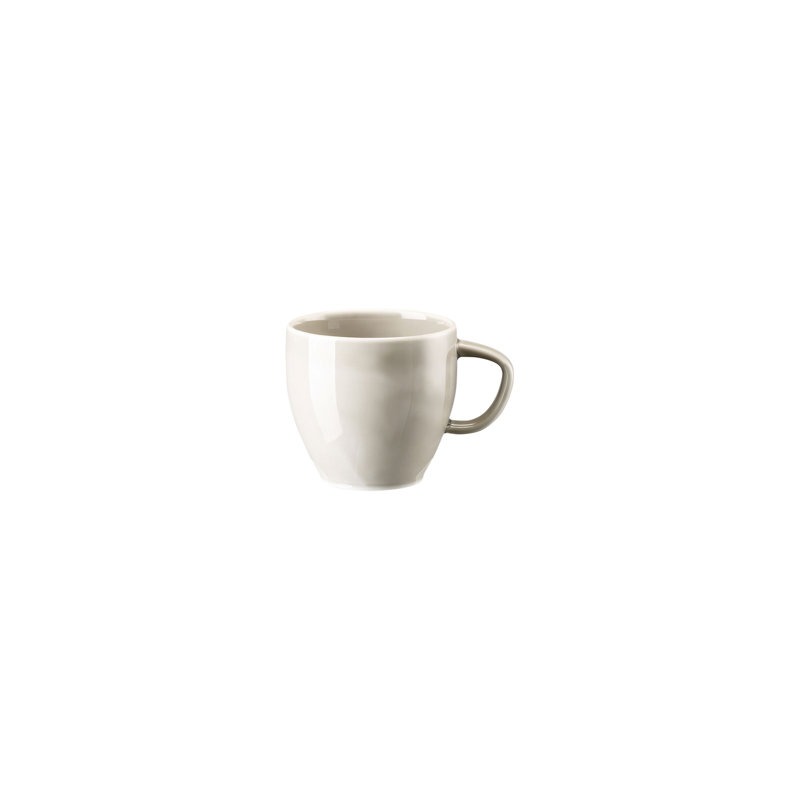 Junto Handmade Porcelain Coffee Mug, Pearl Gray