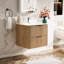 Meuble-lavabo mural 24 po au fini chêne avec armoire en bois massif et comptoir une pièce en acrylique-1465782683-1465782680-1465782756