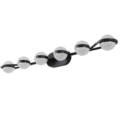 Modern Simple Bathroom Vanity Lights, 6 , Black, & Fog , Energy Efficient, For Bathroom, Mirror Cabinets, Powder Room, Bedroom Living Room Black Lighting With Led Bulbs, Design, Saving, Various Rooms