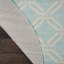 Tapis géométrique turquoise / turquoise Garnier-363202371