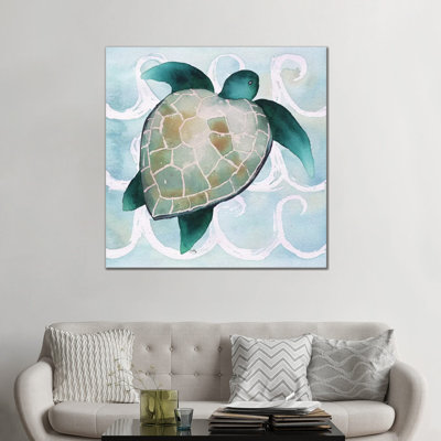 " Sea Creatures On Waves III " by Elizabeth Medley