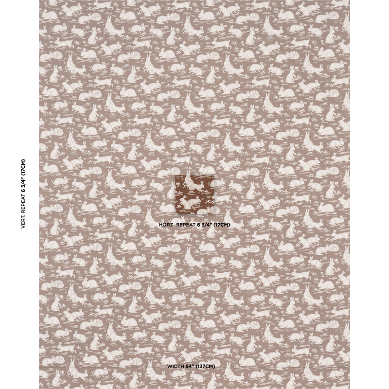 Tissu Cottontails, Châtaigne