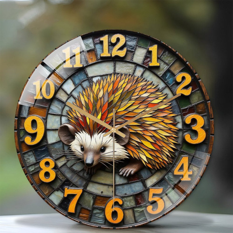 Horloge murale Creative Creative Hedgehog