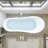 68.9" x 31" Clawfoot Soaking Acrylic Bathtub
