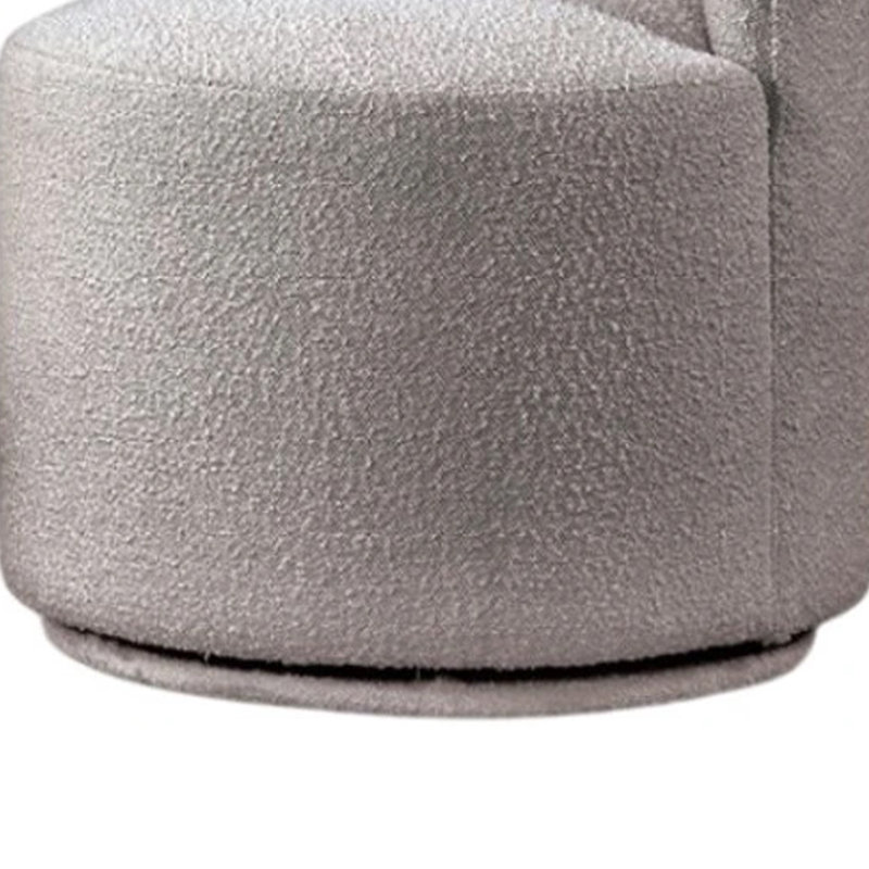 Chaise de salle à manger pivotante Ager, Gris clair