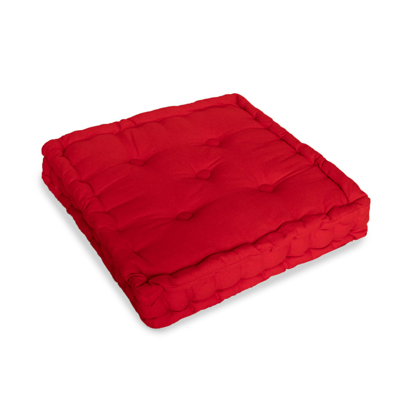 100% Cotton Booster Armchair Seat Pads Cushion, Red