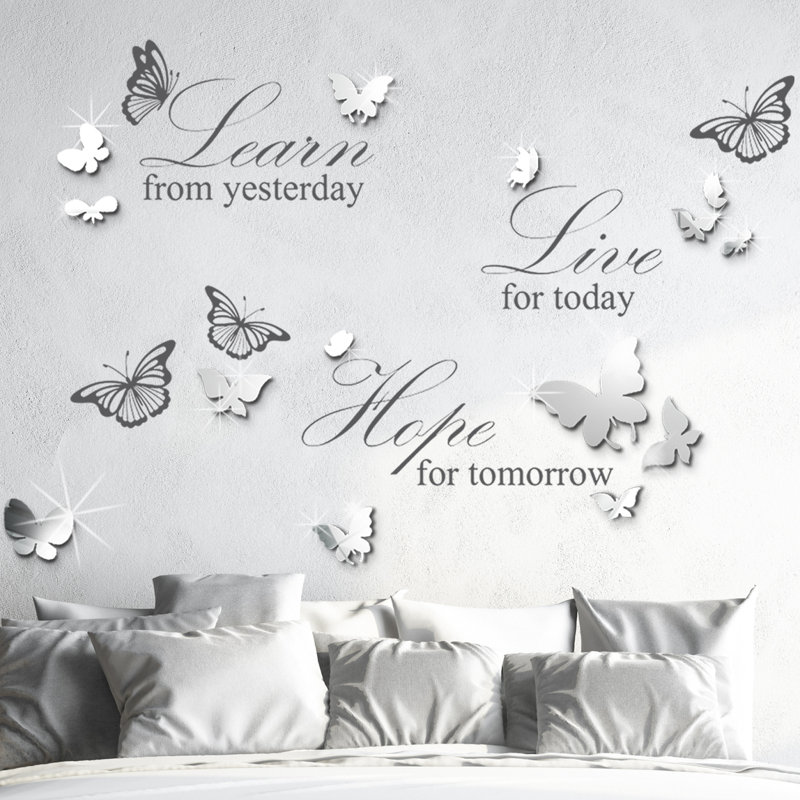 Text & Numbers Non-Wall Damaging Wall Decal