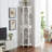 Corner Curio Cabinet With 4 Adjustable Tempered Glass Shelves, Lighting System, And Acrylic Mirrored Back Panel For Elegant Display-397479596