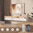 Modern Acrylic Floating TV Stand with LED Lighting to 50'', Wall-Mounted Media Console for Living Room-1929961239