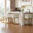 26" Counter Height Bar Stools Set of 2, Barrel Counter Stools With Backrest, Linen Snow White Gold Metal Base-496131572-496131583-496131568