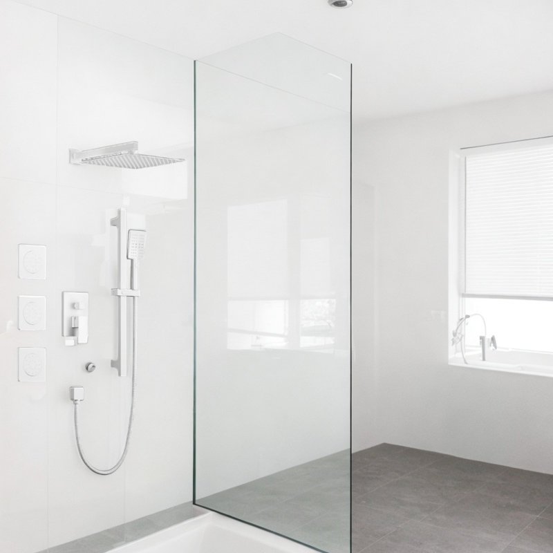 Système de douche mural complet, Argent