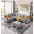 Reversible Modular Corner Sectional Sofa & Ottoman Set-645729449