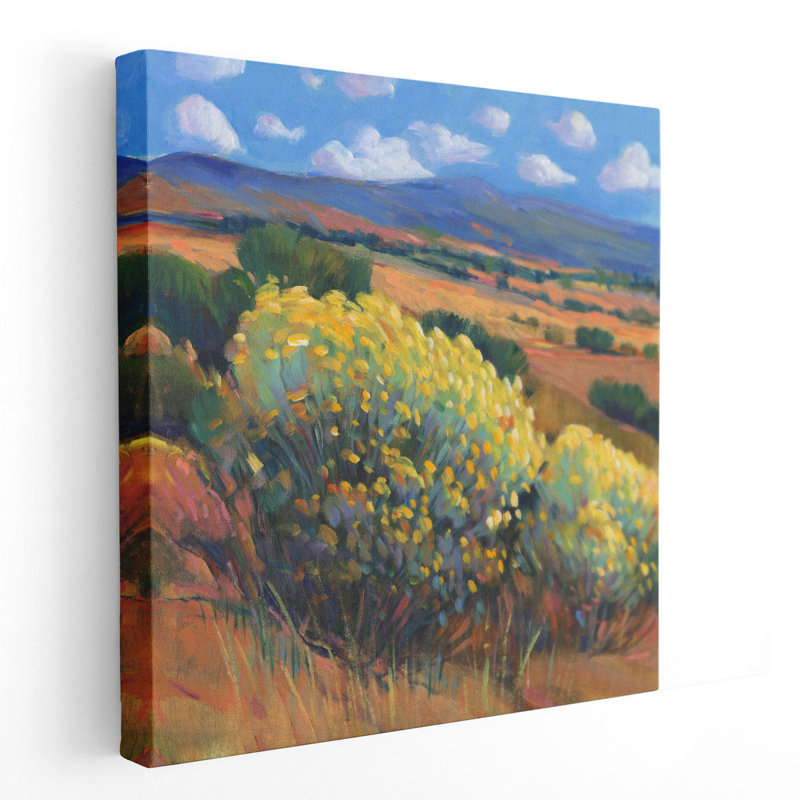 Chamisa I - reproduction d'art sur toile, H 12 po x l 12 po