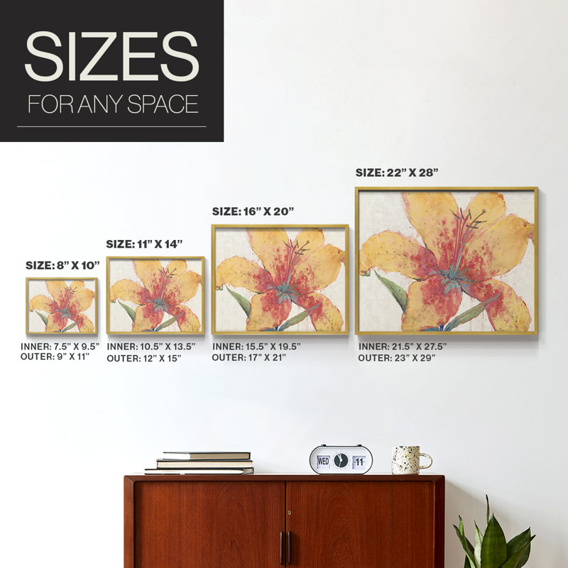 Blooming Lily -Framed Print - Restickable