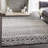 Lashavia Machine Woven Ivory/Dark Charcoal Area Rug-997038860