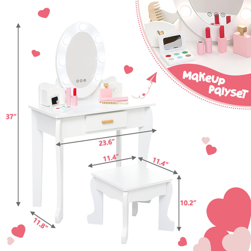 Ensemble de coiffeuse pour enfant Princess-Inspired