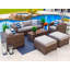 Ensemble de patio 18 pièces en rotin avec coussins Centralmont-2117444943-2120025176