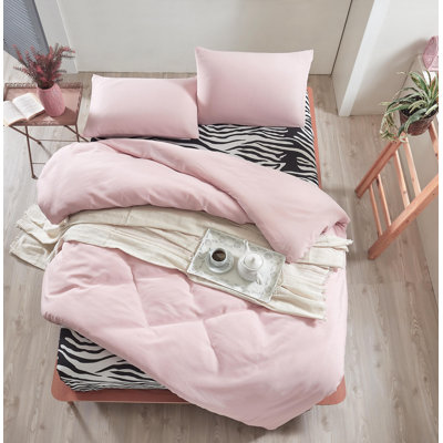 Ensemble de housse de couette 4 pièces en mélange de coton Mesa