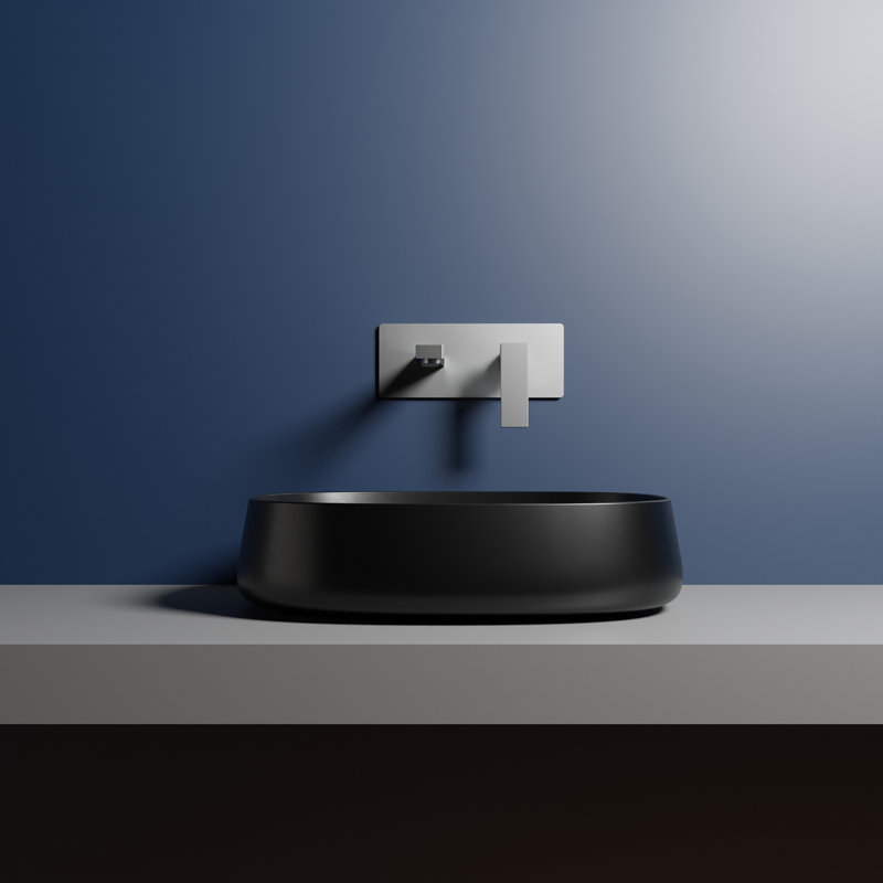 Mood 20.5'' L Bathroom Sink, Matte Black