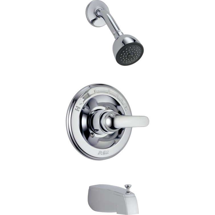 Pressure-Balanced Tub and Shower Faucet with Monitor