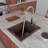 19.88'' L Drop-In Single Bowl Granite Kitchen Sink-64638159