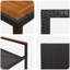 5 Piece Garden Dining Set Poly Rattan-450479879