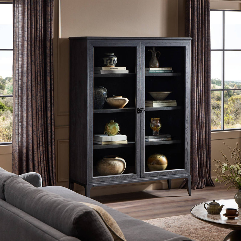 Alden Cabinet-Worn Black Oak