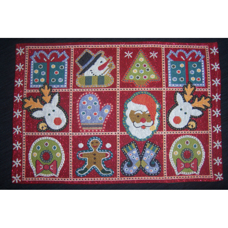 13x19 cadeaux de noël napperon, Napperon 13x19