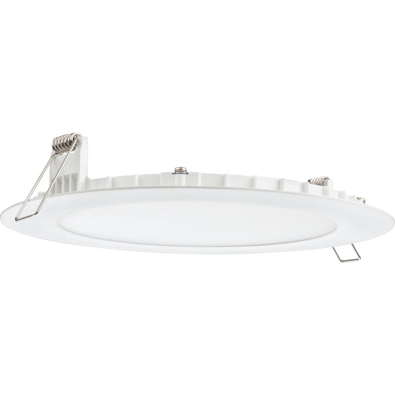 6'' Matte White Aluminum LED Downlight with Switchable Color Temperature