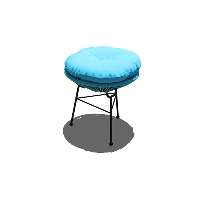 Acapulco Outdoor Round Side Table, Black, Candy Apple