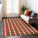 Machine Washable Indoor/Outdoor Xhevrie Red Rug