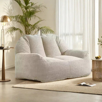 Lamb velvet bean bag sofa