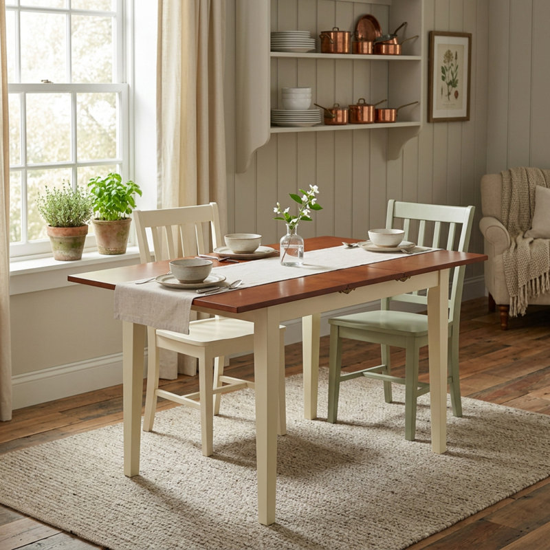 Solid Wood Top Dining Set
