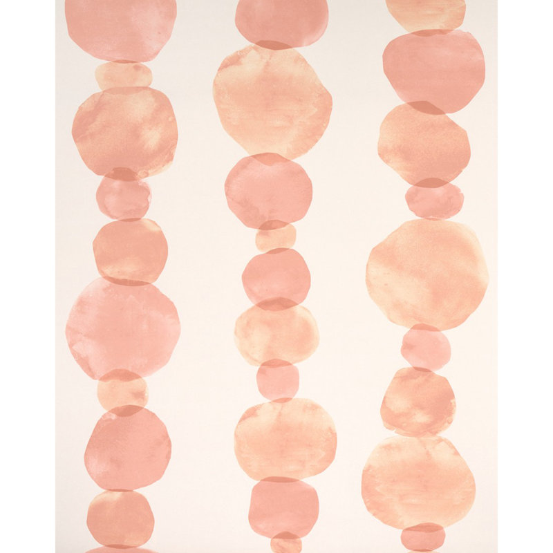 Schumacher x Backdrop Hyperion Wallpaper, Peach